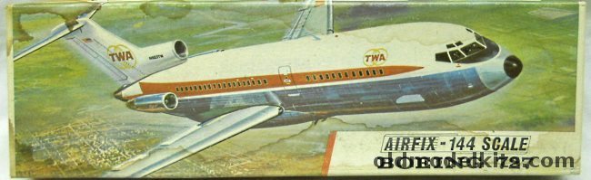 Airfix 1/144 Boeing 727-100 TWA, SK503 plastic model kit